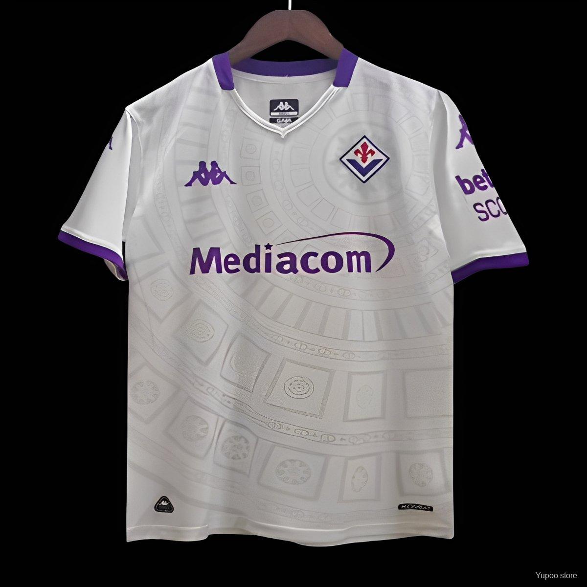 Camiseta de fútbol Fiorentina 2025/26 VISITANTE MANGA CORTA VERSION FAN